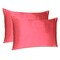 Homeroots 20 x 26 in. Poppy Red Dreamy Silky Satin Standard Size Pillowcases 387877 - alternate 3